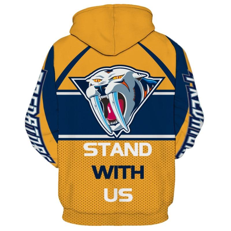 Nhl Hockey Nashville Predators 3D All Over Print Zip Up Hoodie Option Perfect For Any Fan