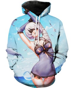 Nier Anime And Gaming Nier 3D Hoodie With Zippers