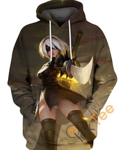Nier Automata 2B 3D Hoodie Print