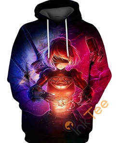 Nier Automata All Over Print 2B 3D Hoodie