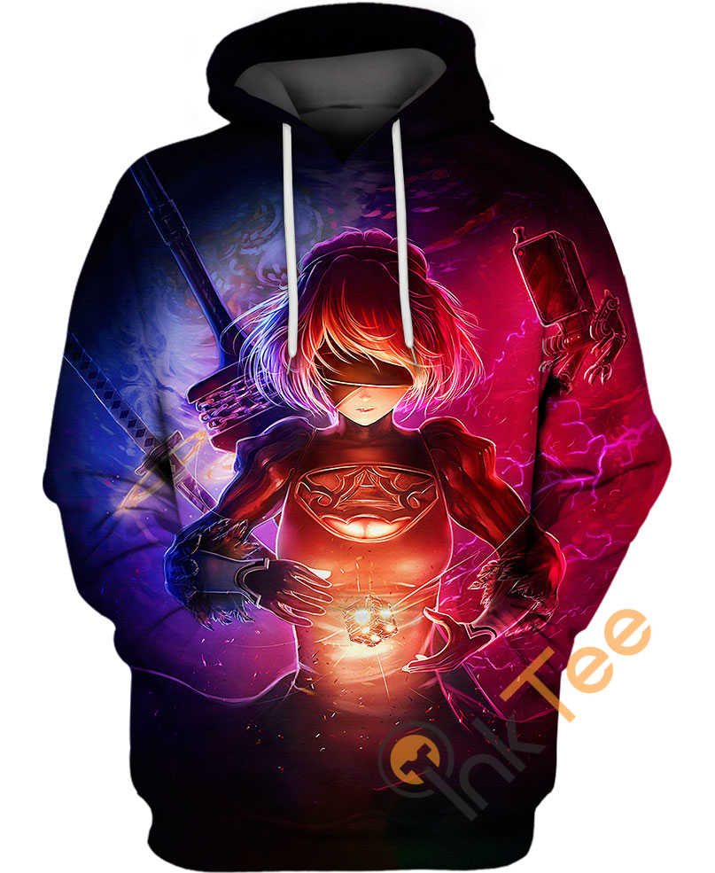 Nier Automata All Over Print 2B 3D Hoodie