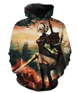 Nier: Automata Japanese All Over Print Hoodie Printful