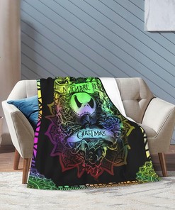 Nightmare Before Christmas Cartoon Blanket - Cute and Cozy Flannel Fleece Throw for Winter