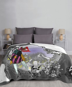 Nightmare Before Christmas Custom Name Double Layer Blanket - Kids and Adult Gift