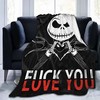 Nightmare Before Christmas Quilt - Personalized Jack Skellington Lover's Bedspread Gift