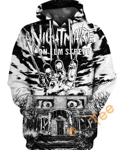Nightmare On Elm Street All Over Print Hoodie Printful