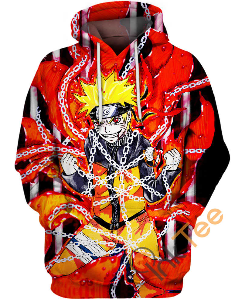Nine Tailed Ninja Naruto 3D Hoodie For Men Graphic
