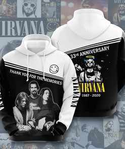 Nirvana Mens 3D Hoodie Gifts For Father Day