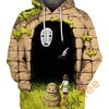 No Face 3D Graphic Hoodie For Men