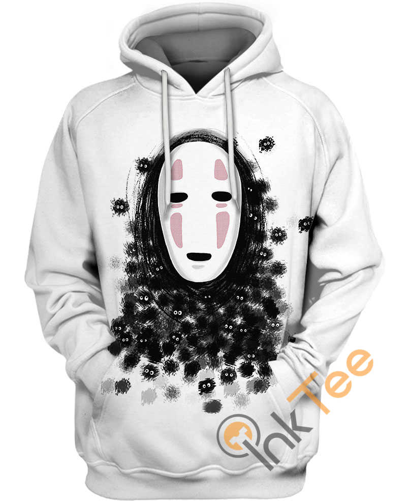 No Face Susuwatari All Over Print Zip Up Hoodie Men