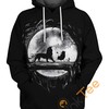 No Trouble The Lion King 3D Hoodie For Men