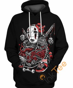No-Face All Over Print Hoodie Printful