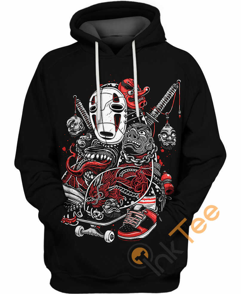 No-Face All Over Print Hoodie Printful