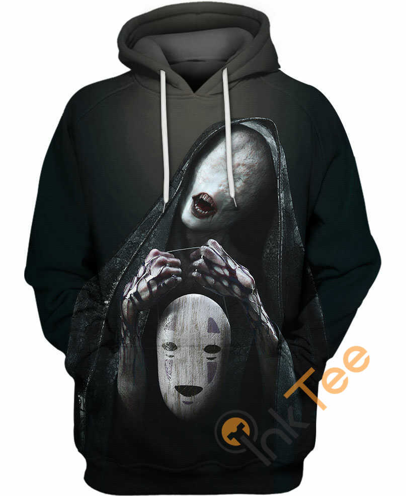 No-Face Custom All Over Print Hoodie Printful