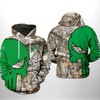 North Texas Mean Green Us Flag Camo Veteran Hunting All Over Print 3D Hoodie