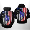 Northwestern Wildcats Ncaa Us Flag 3D Printed Hoodie - All Over Print
