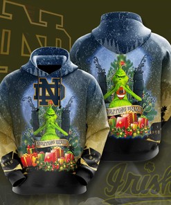 Notre Dame Fighting Irish Custom Sport All Over Print Hoodie 3D - Printful