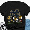 Notre Dame Fighting Irish NCAA Shirts with Snoopy and The Peanuts Cheer