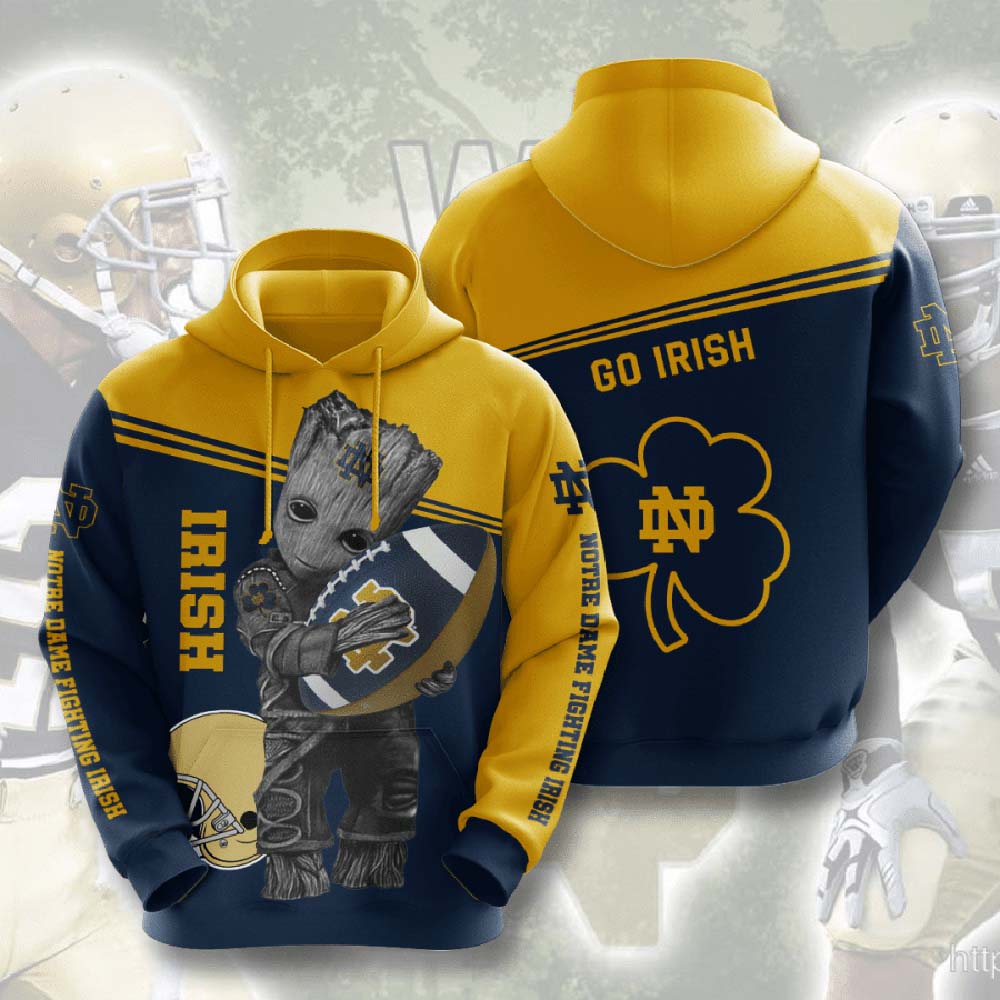 Notre Dame Fighting Irish Notre Dame Fighting Irish 3D Hoodie For Men And Women - All Over Print
