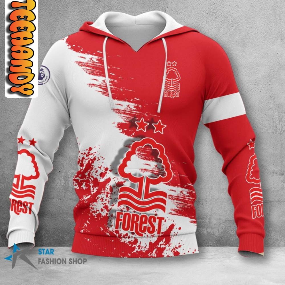 Nottingham Forest Fc Custom 3D Hoodie Full Size