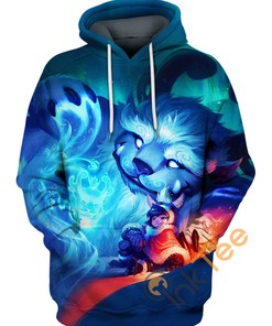 Nunu And Willump All Over Print Hoodie Printful