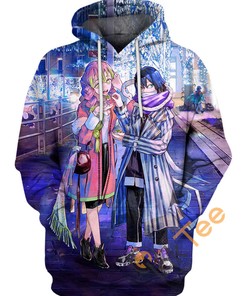Obanai And Mitsuri 3D Hoodie For Women