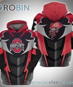 Ohio State Buckeyes 3D Printed Hoodie - Custom All Over Print Hoodie