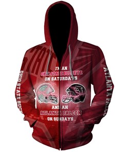 Ohio State Buckeyes And Atlanta Falcons 3D Hoodie For Game Day Fans