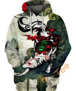 Okami Fanart 3D Hoodie For Men Graphic