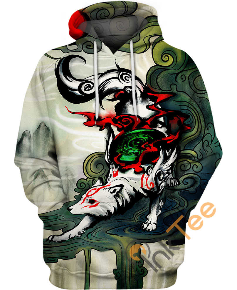 Okami Fanart 3D Hoodie For Men Graphic