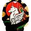 Okami Illustration Custom All Over Print 3D Hoodie