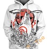 Okami Japanese Tatoo All Over Print Zip Up Hoodie Men
