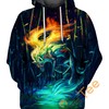 Okami Wolf 3D Hoodie For Men Graphic
