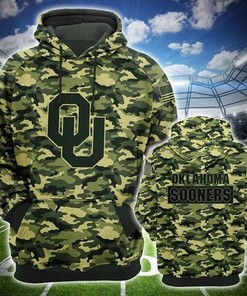 Oklahoma Sooners Camo Hunting 3D Hoodie, Ideal Gift For Ncaa Fans