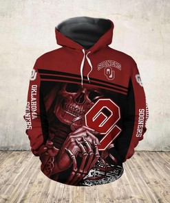 Oklahoma Sooners Logo Distressed 3D Hoodie, Customizable Gift