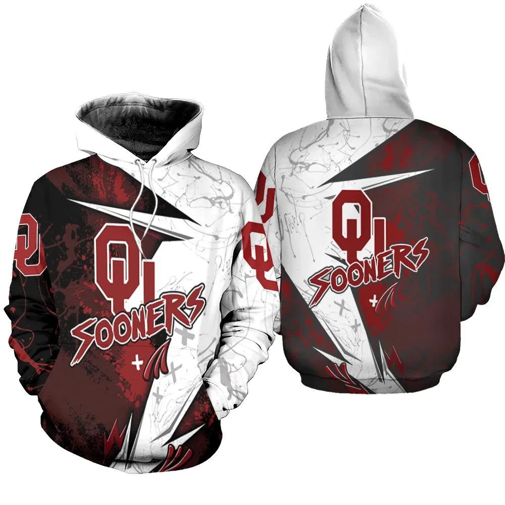 Oklahoma Sooners Skull Raiders 3D Hoodie, Perfect Ncaa Fan Gift