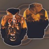 Oklahoma State Cowboys Halloween 3D Hoodie: Horror Movies All Over Print 