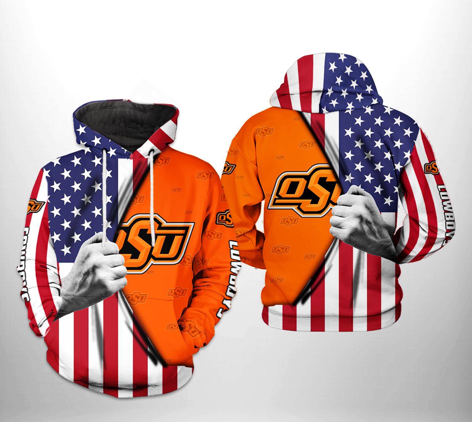 Oklahoma State Cowboys Mickey Custom Name , Hoodie