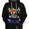 One Piece Friendships All Over Print Zip Up Hoodie Men