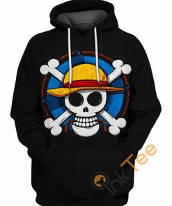 One Skull All Over Print Hoodie Printful