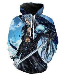 One Wing To Rule Them All - The Blue Sephiroth Final Fantasy Gaming 3D Hoodie