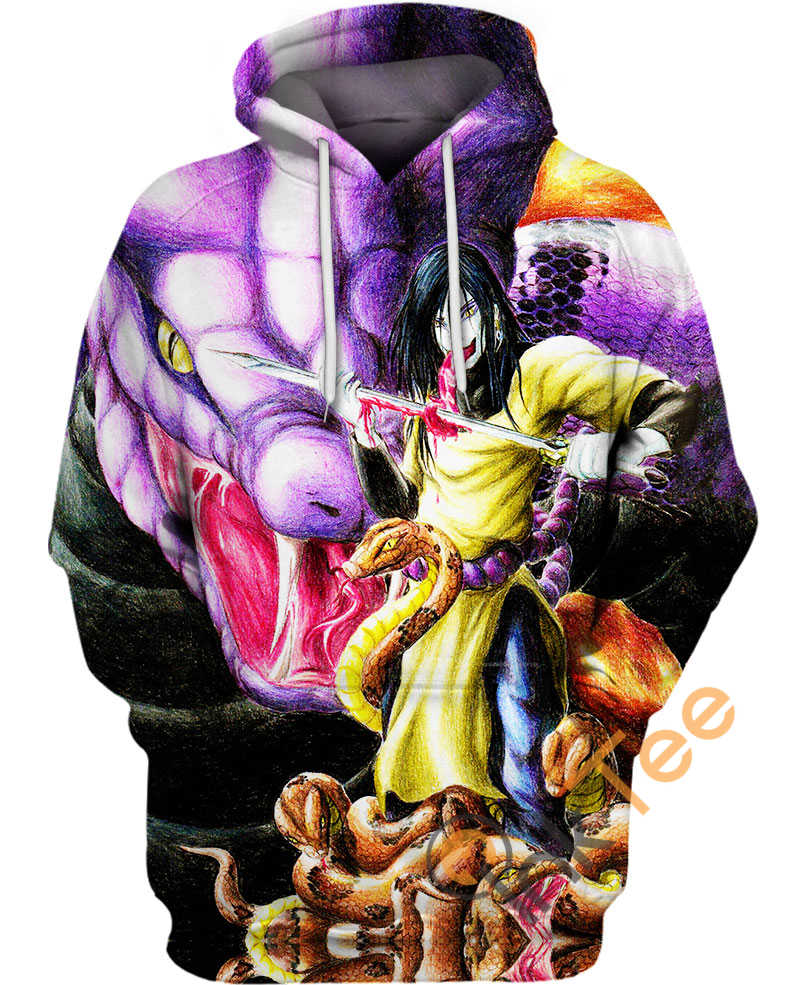 Orochimaru Naruto 3D Hoodie For Men Graphic