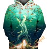 Over And Under Anime Girl Custom All Over Print 3D Hoodie