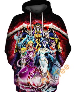 Overlord Anime Characters Custom All Over Print 3D Hoodie