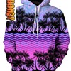 Paradise Palm Trees Custom All Over Print 3D Hoodie