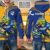 Parramatta Eels Nrl 3D Zip Up Hoodie With Custom Name All Over Print 