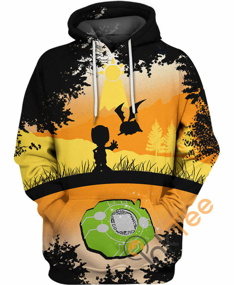 Patamon Digimon All Over Print 3D Hoodie