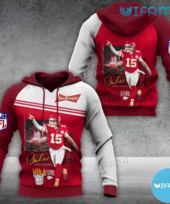 Patrick Mahomes Budweiser All Over Print 3D Hoodie For Beer Lovers Gift