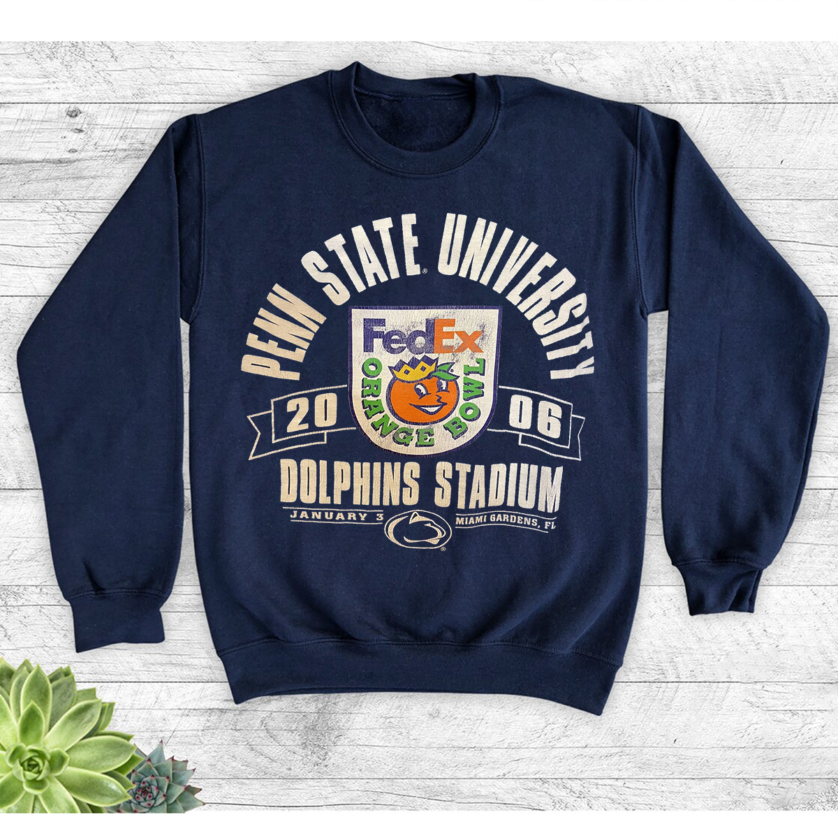 Penn State 2006 Fed Ex Orange Bowl Tee - Vintage Shirts