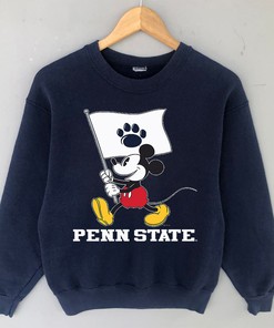 Penn State Disney Mickey Mouse Flag Tee - Vintage Shirts